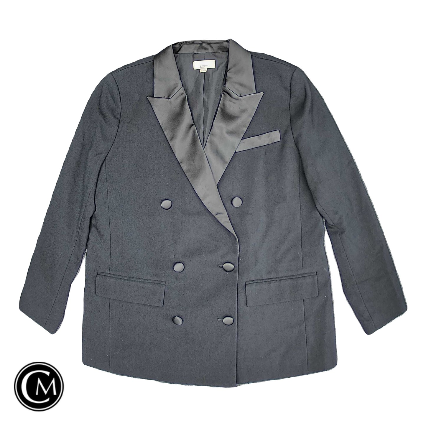 Blazer By Loft In Black, Size: 12 image 1