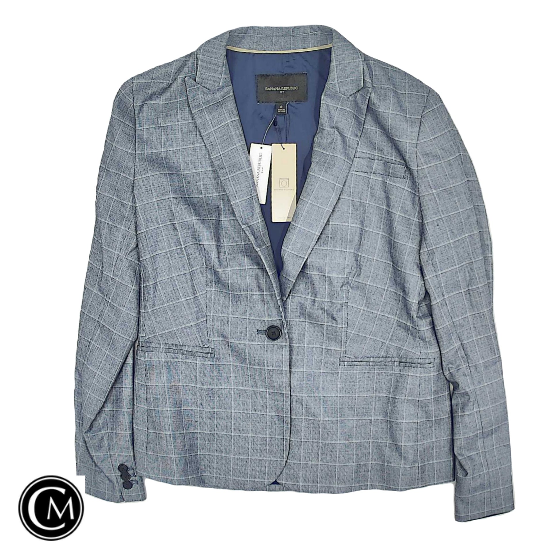 Blazer By Banana Republic In Blue, Size: 8 image 1