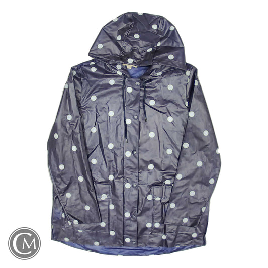Coat Raincoat By Loft In Navy, Size: L image 1