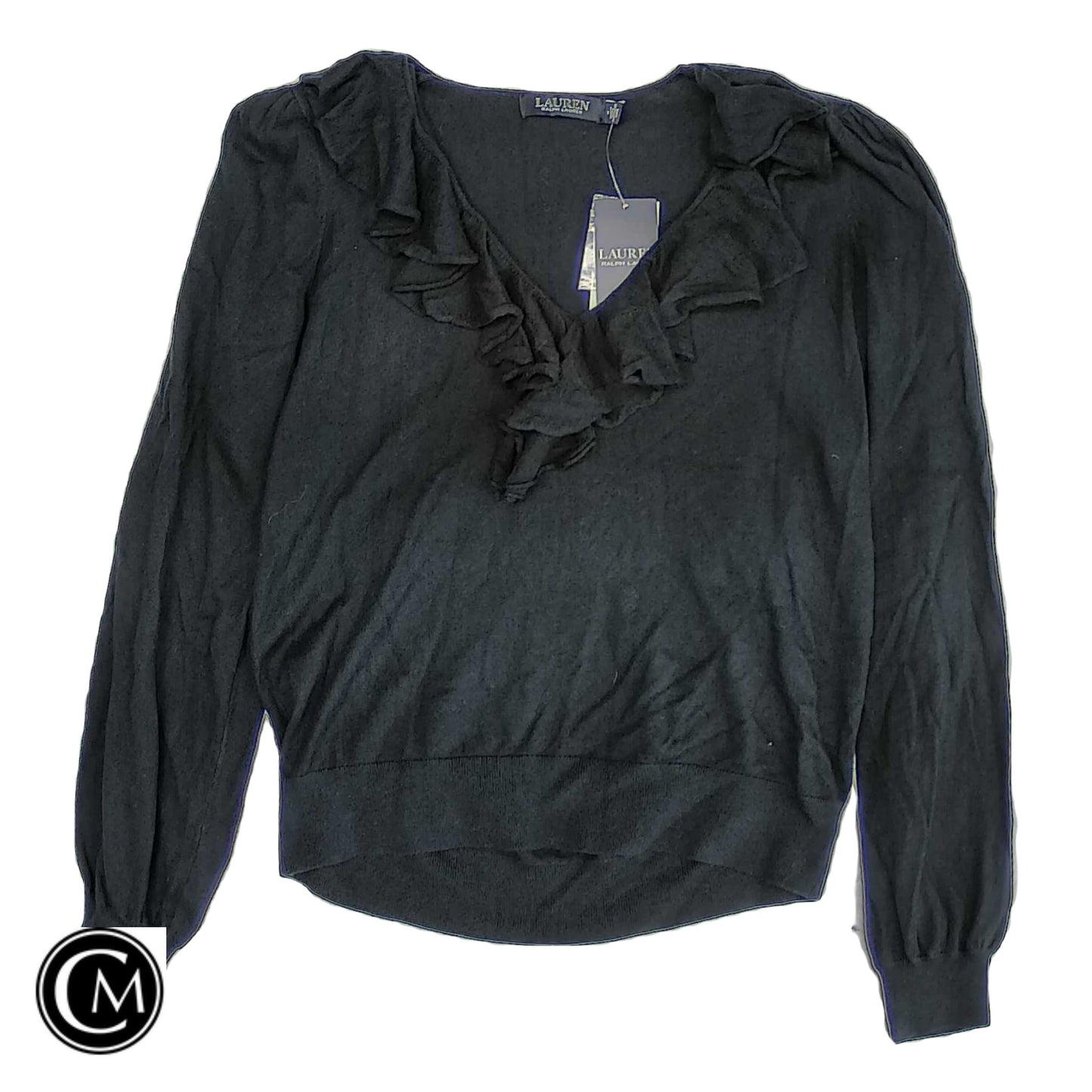 Top Ls By Lauren By Ralph Lauren In Black, Size: M image 1
