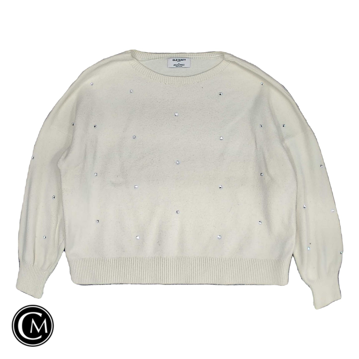 Sweater By Old Navy In Cream, Size: Xl image 1