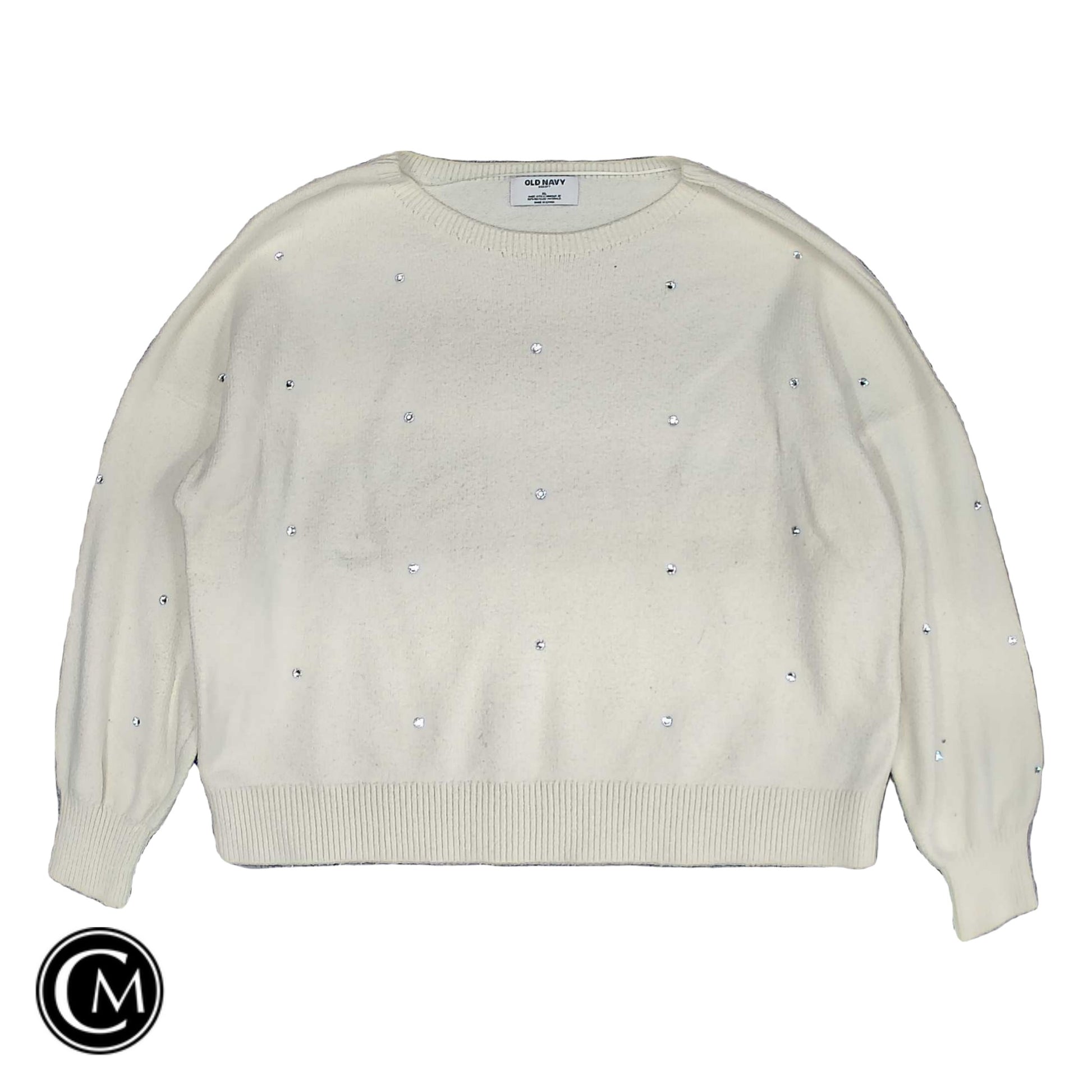 Sweater By Old Navy In Cream, Size: Xl image 1