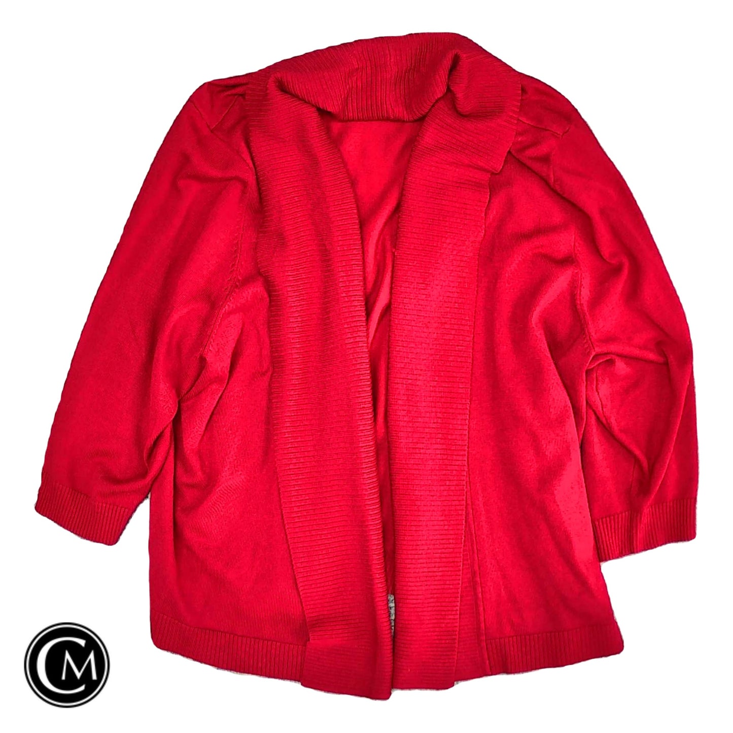 Cardigan By 89th And Madison In Red, Size: 3x image 1