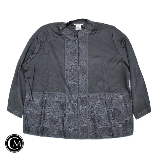 Cardigan By Misook In Black, Size: 3x image 1