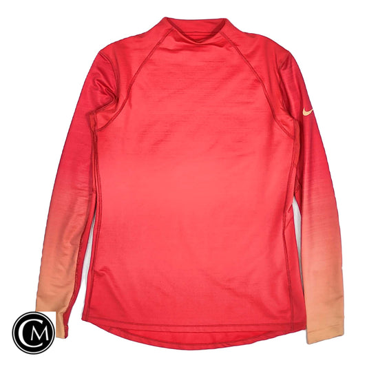Athletic Top Ls Collar By Nike Apparel In Red, Size: Xl image 1