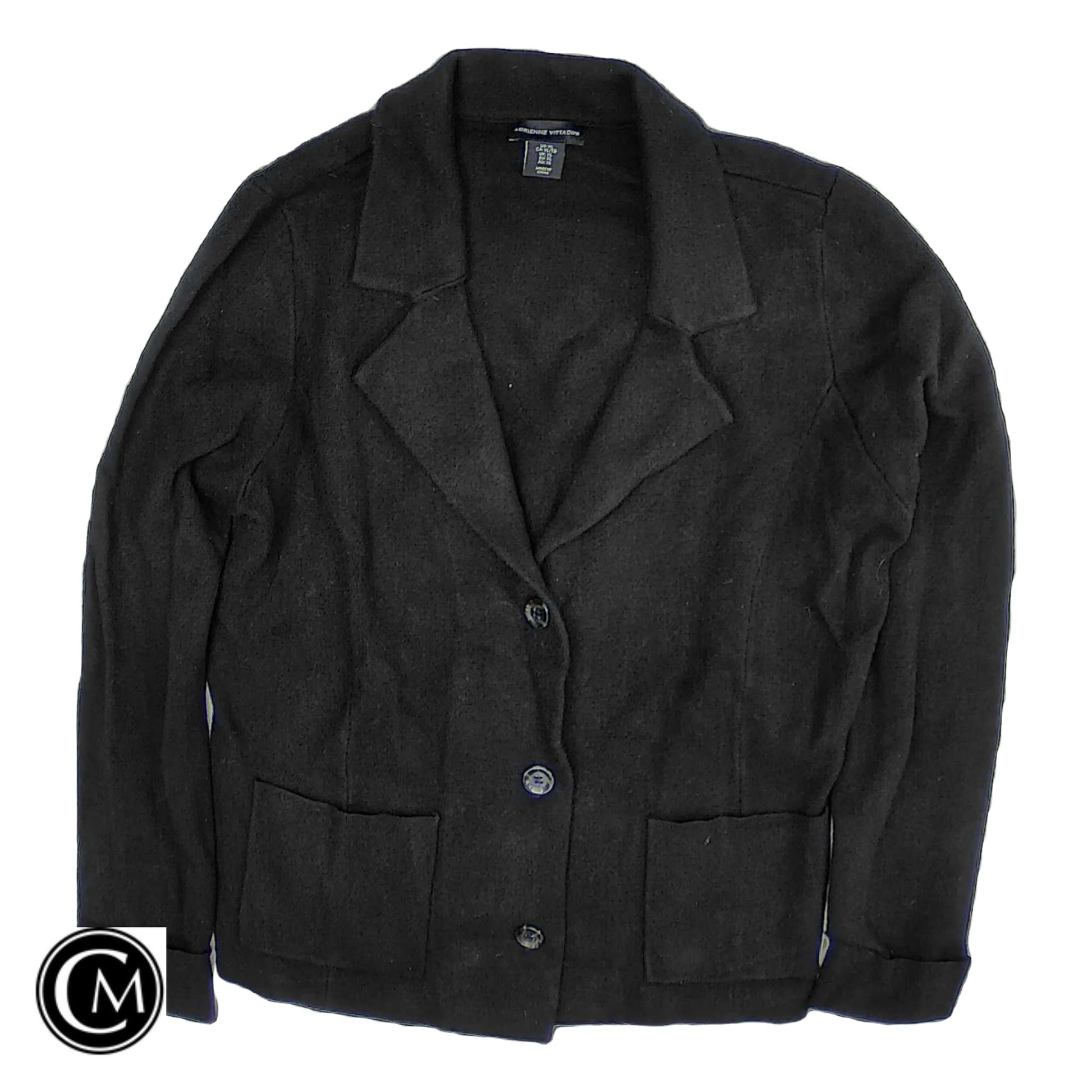 Blazer By Adrienne Vittadini In Black, Size: Xl image 1