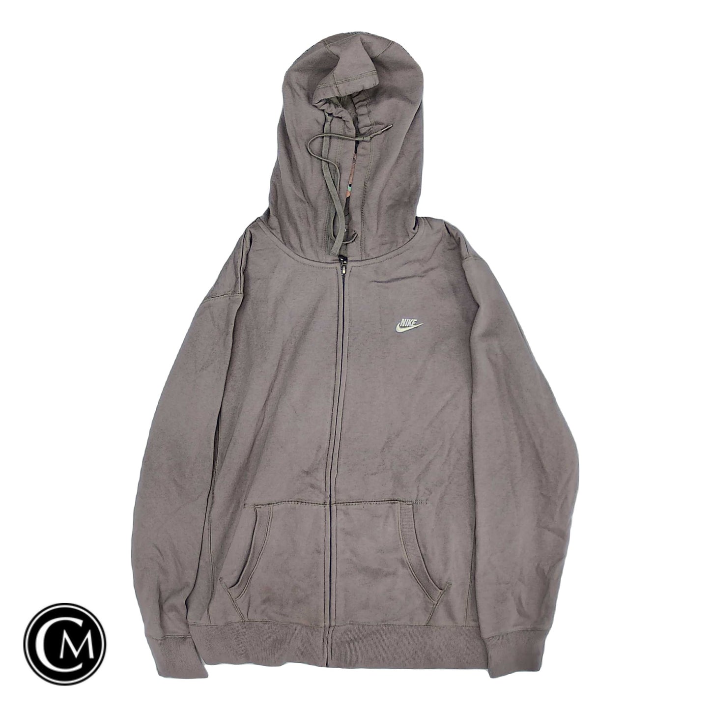 Sweatshirt Hoodie By Nike In Taupe, Size: Xl image 1
