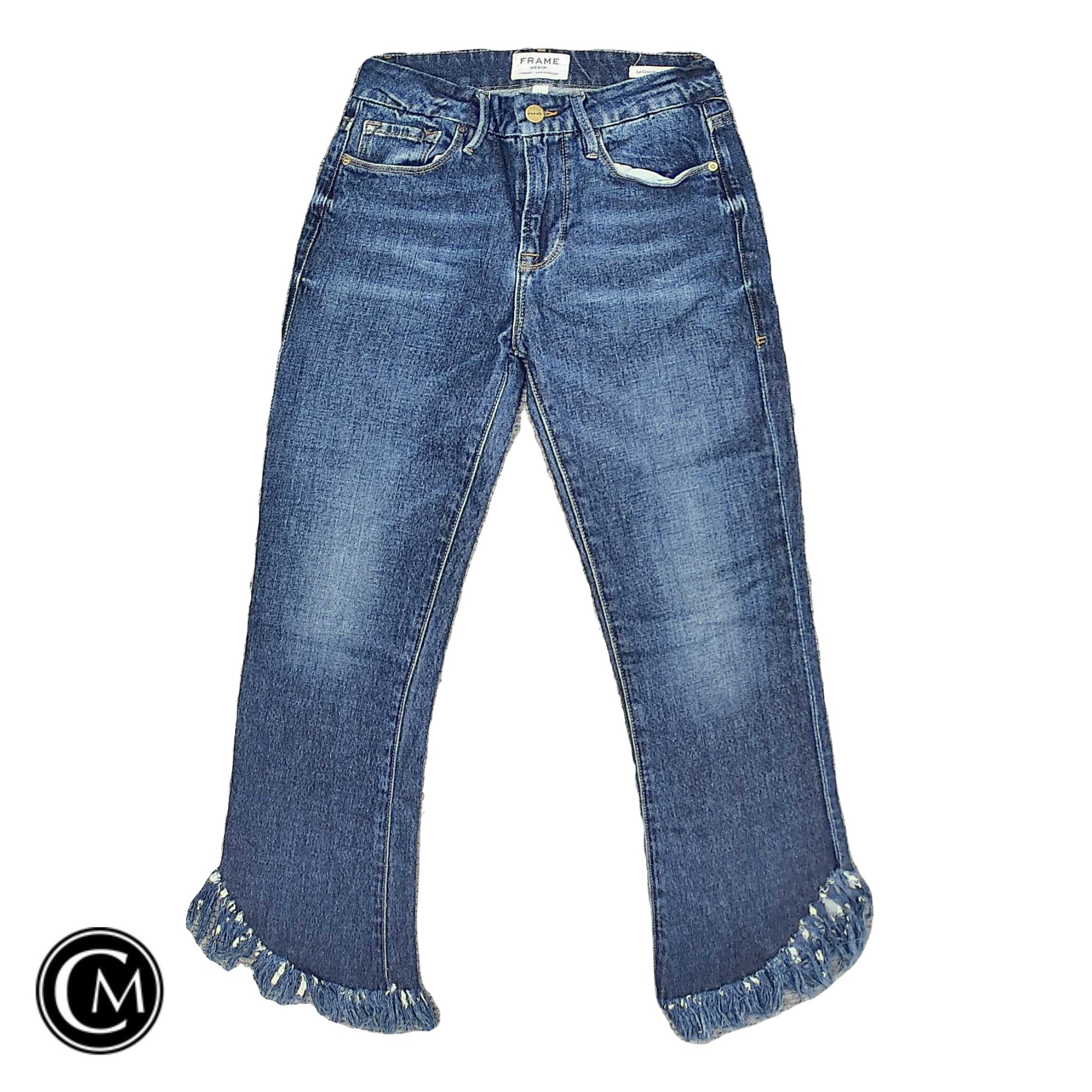 Jeans Boot Cut By Frame In Blue Denim, Size: 2 image 1