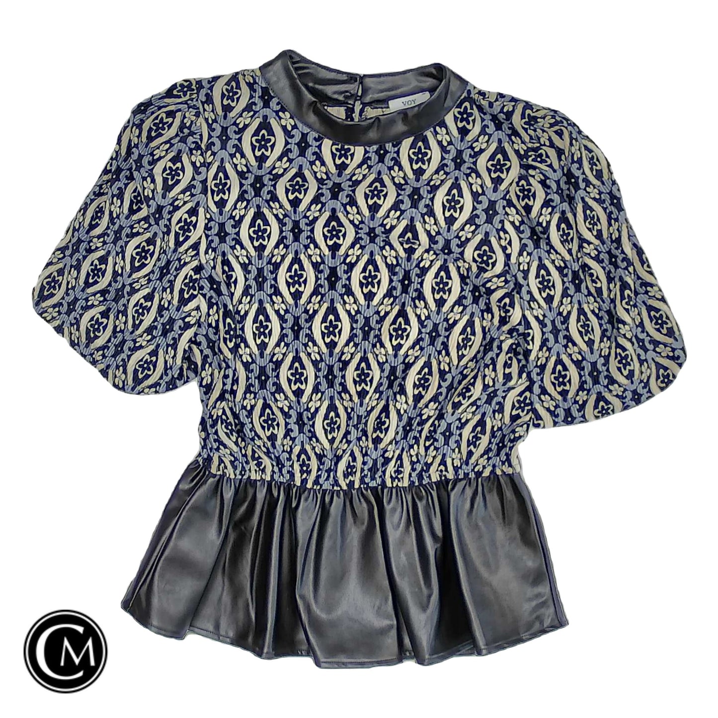 Top Ss By Voy In Black & White, Size: S image 1