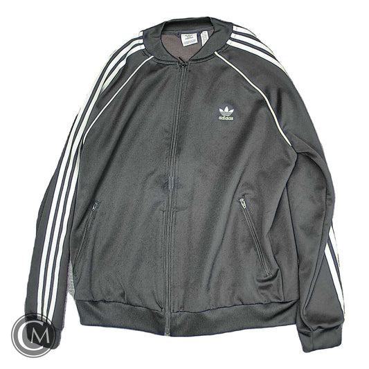 Athletic Jacket By Adidas In Black, Size: L image 1