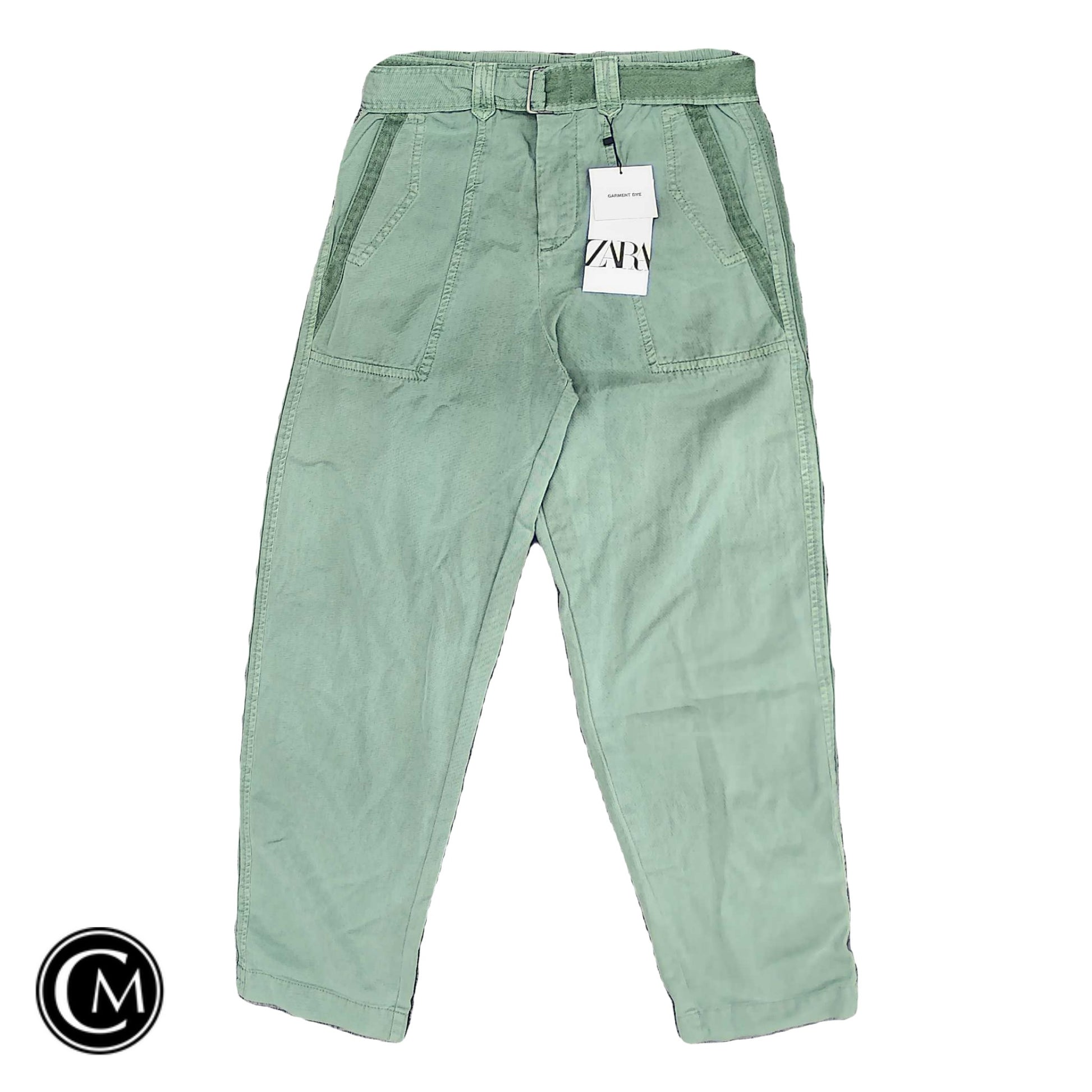 Pants Chinos & Khakis By Zara In Green, Size: Xs image 1