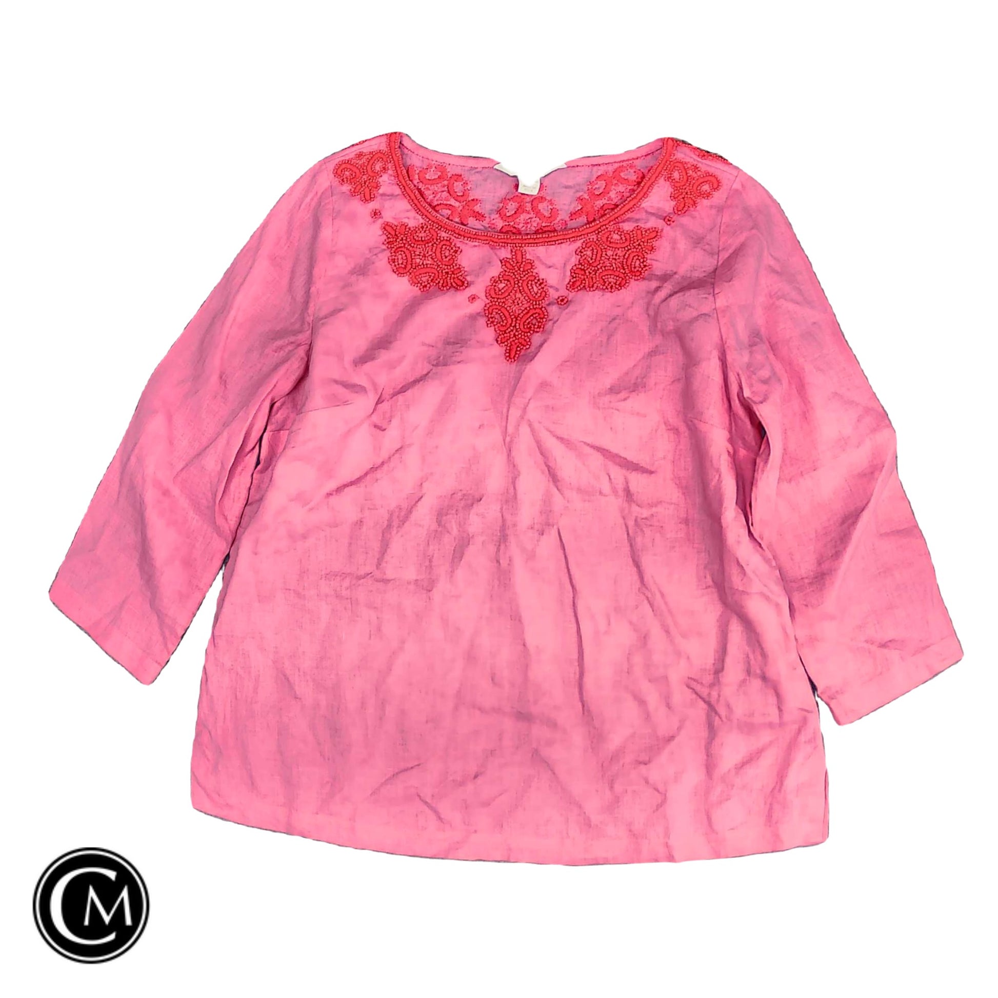 Top Ls By Lilly Pulitzer In Orange & Pink, Size: 12 image 1
