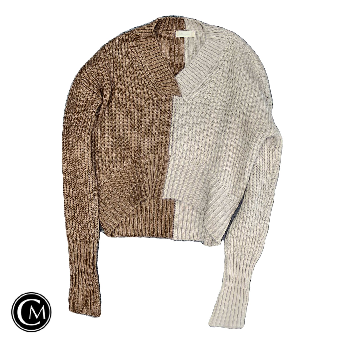 Sweater By Altard State In Brown & Tan, Size: Xs image 1