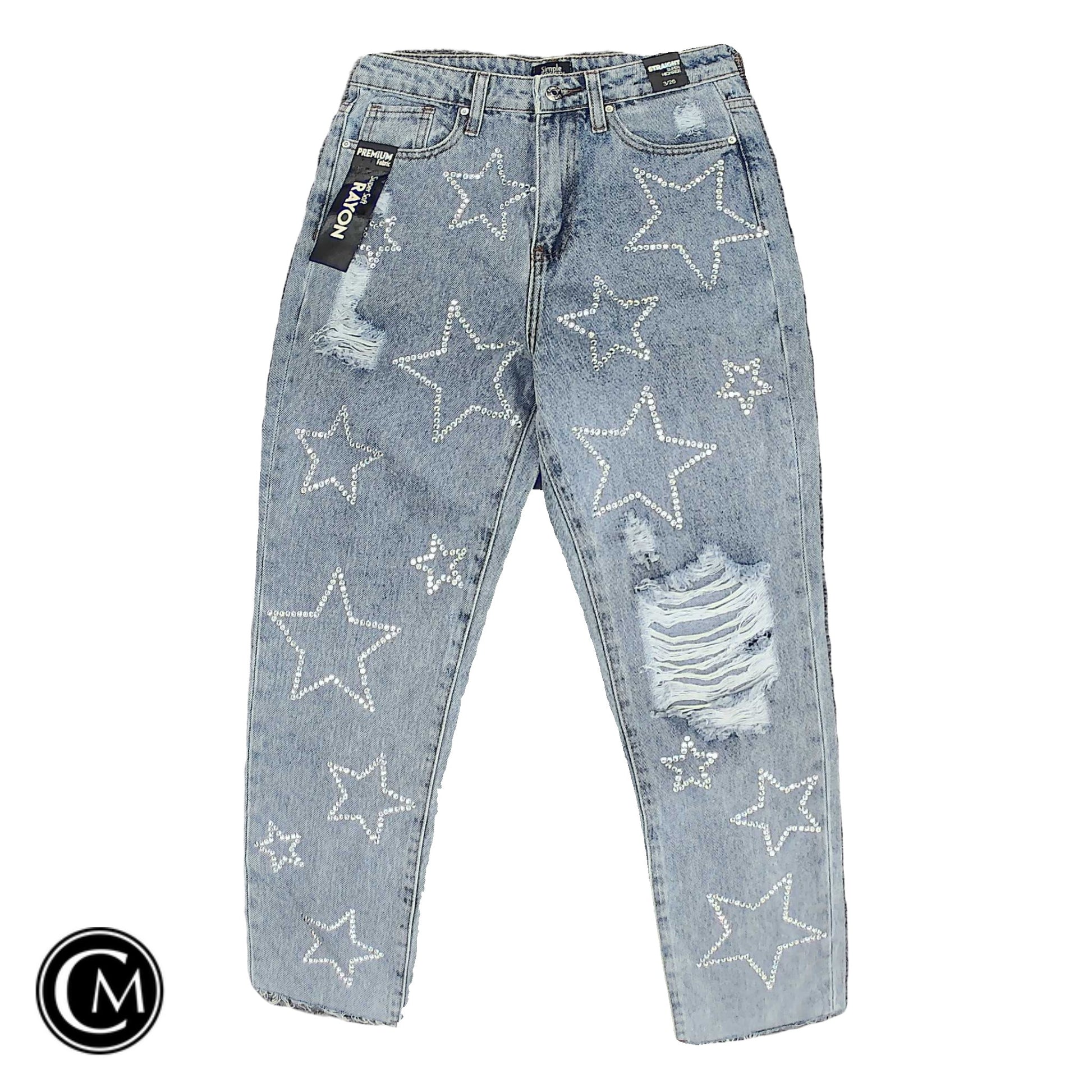 Jeans Straight By Clothes Mentor In Blue Denim, Size: 2 image 1
