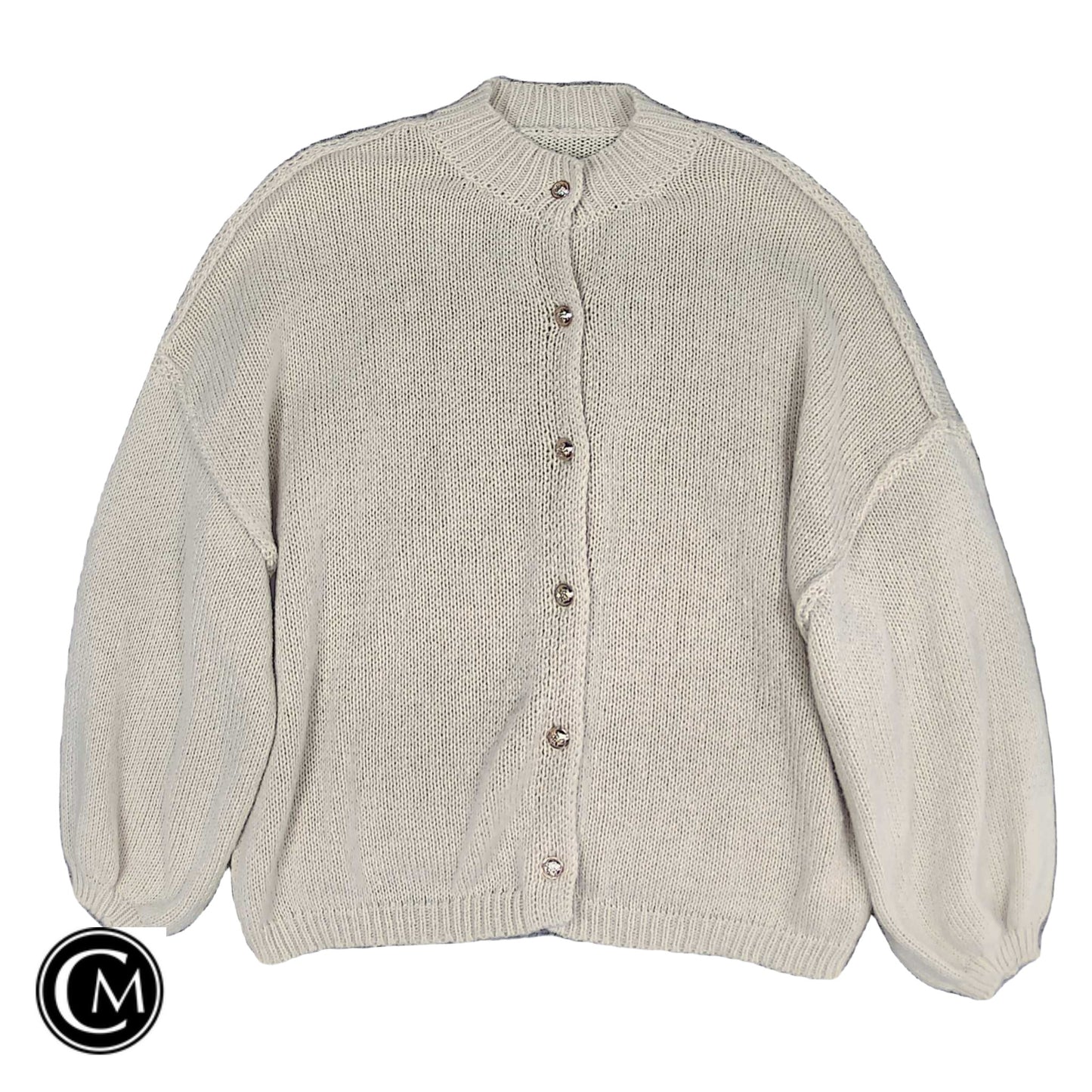 Cardigan By Clothes Mentor In Beige, Size: L image 1