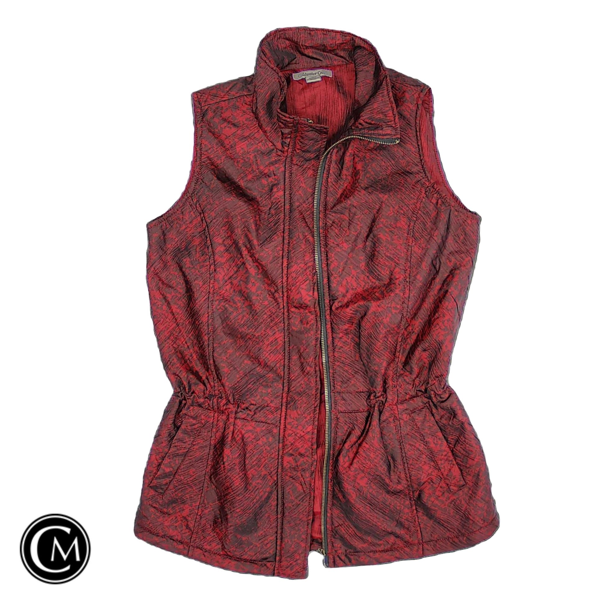 Vest Puffer & Quilted By Coldwater Creek In Maroon, Size: Xs image 1