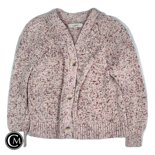 Sweater Cardigan By Loft In Pink, Size: S image 1