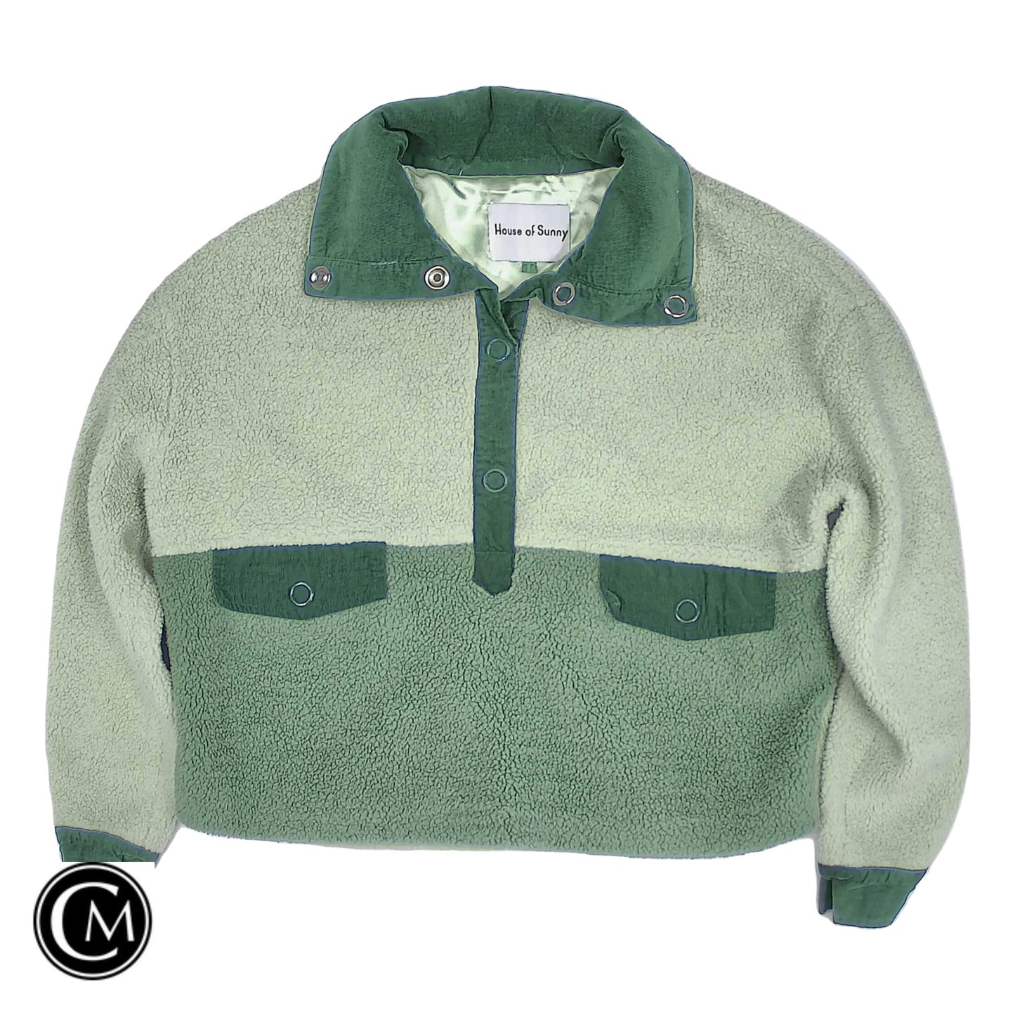 Jacket Fleece By Cmc In Green, Size: 6 image 1