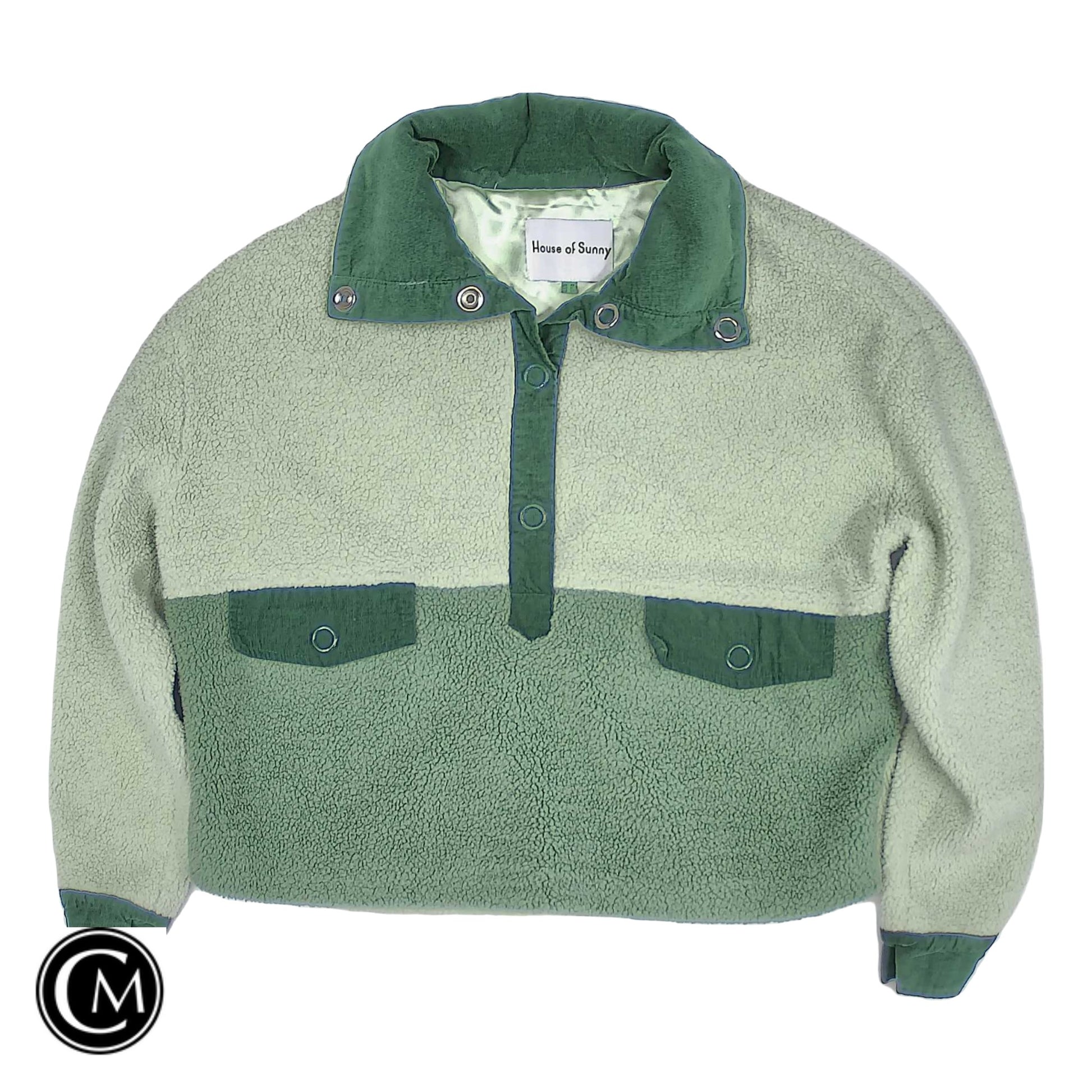 Jacket Fleece By Cmc In Green, Size: 6 image 1