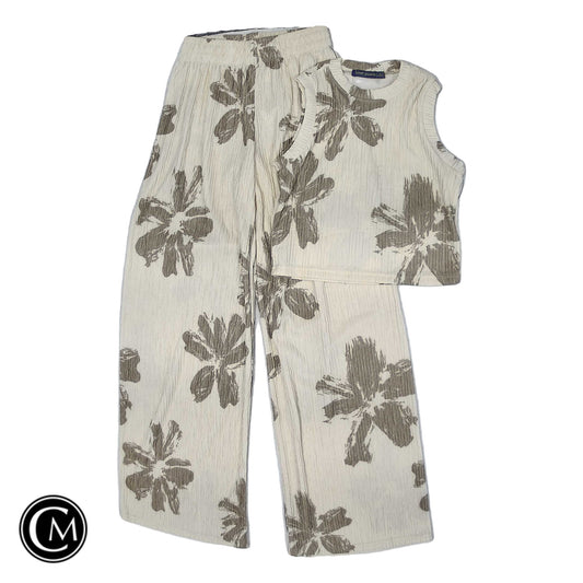 Pants Set 2pc By Clothes Mentor In Cream, Size: S image 1