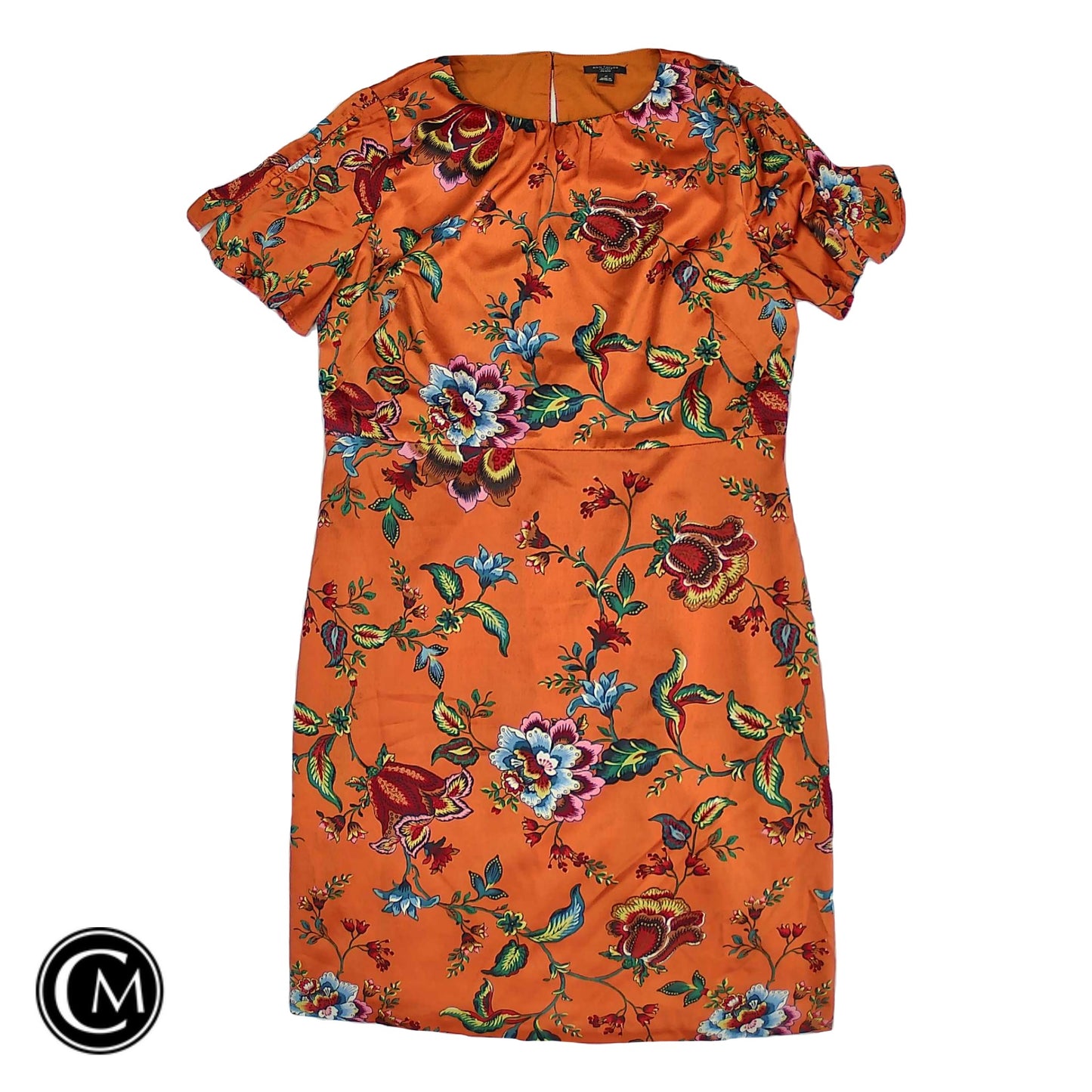 Dress Casual Short By Ann Taylor In Orange, Size: 8p image 1