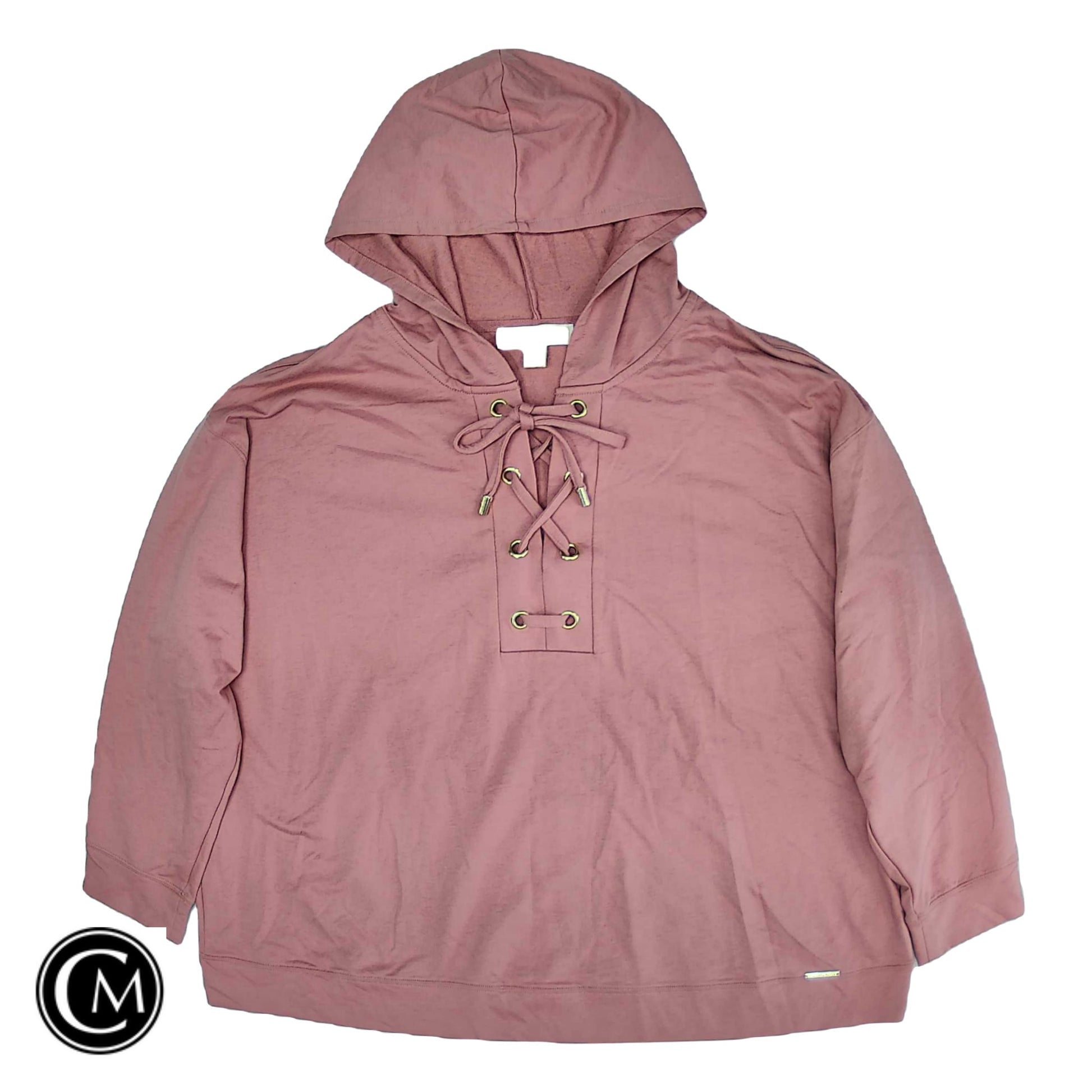 Sweatshirt Hoodie By Michael By Michael Kors In Pink, Size: 2x image 1