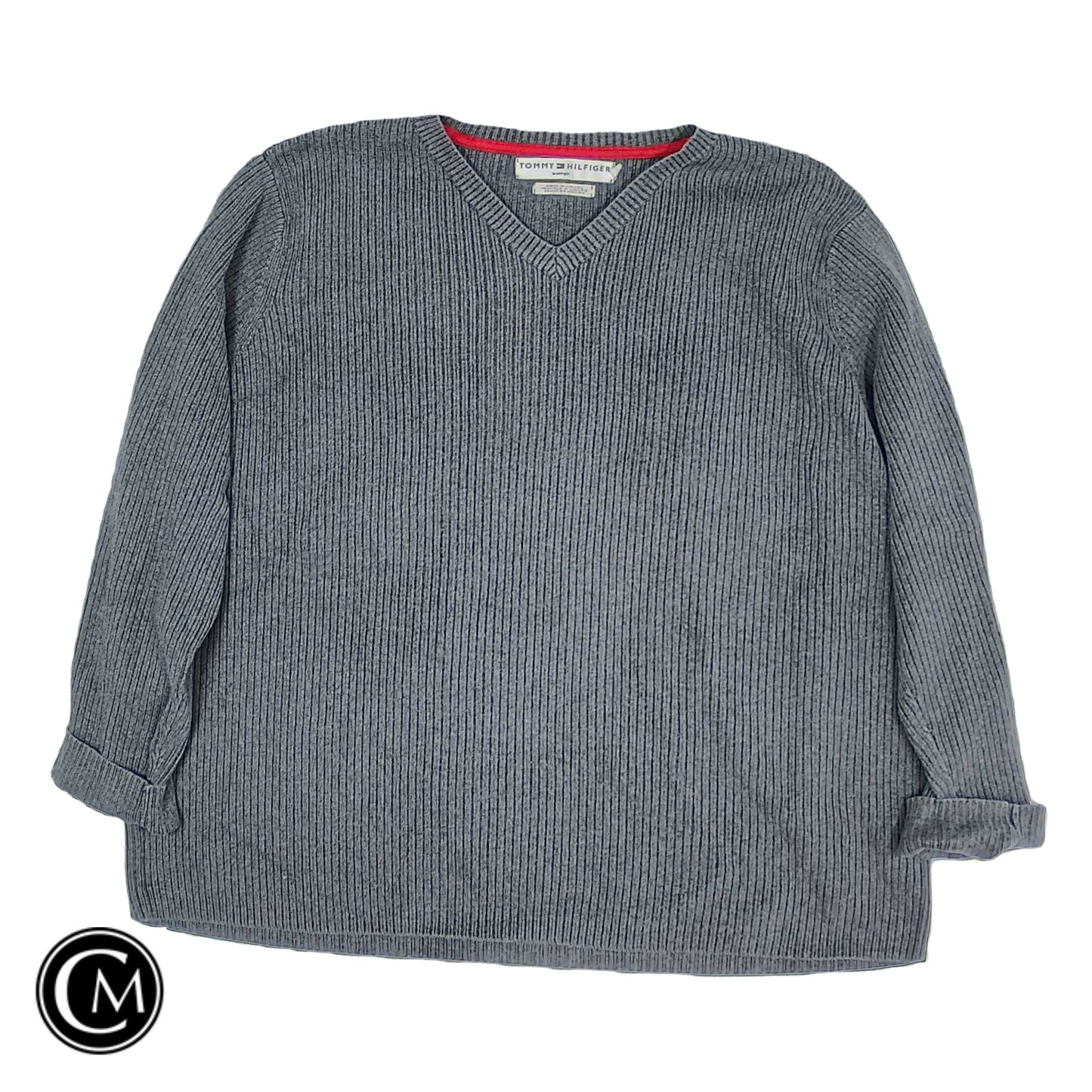 Sweater By Tommy Hilfiger In Grey, Size: 3x image 1