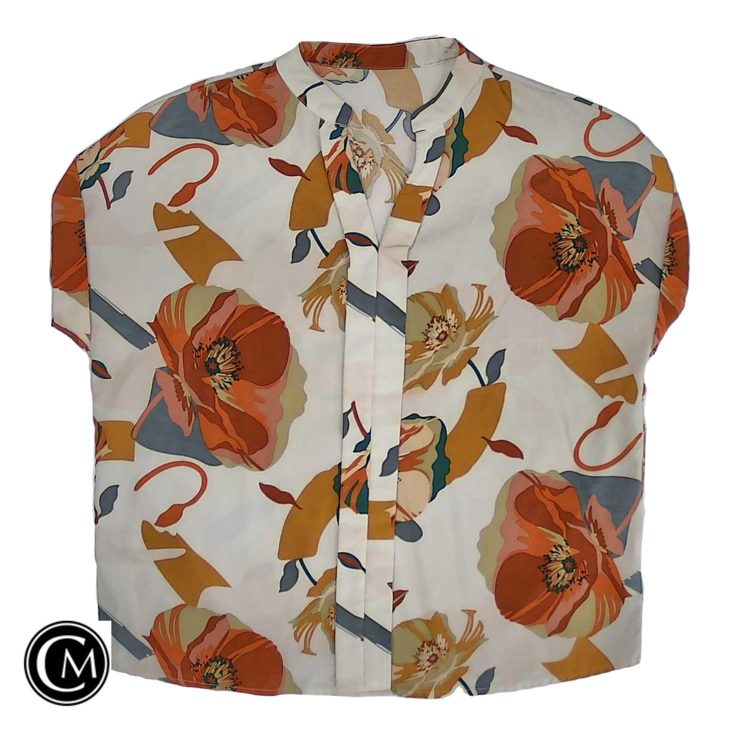 Top Ss By Shein In Floral Print, Size: L image 1