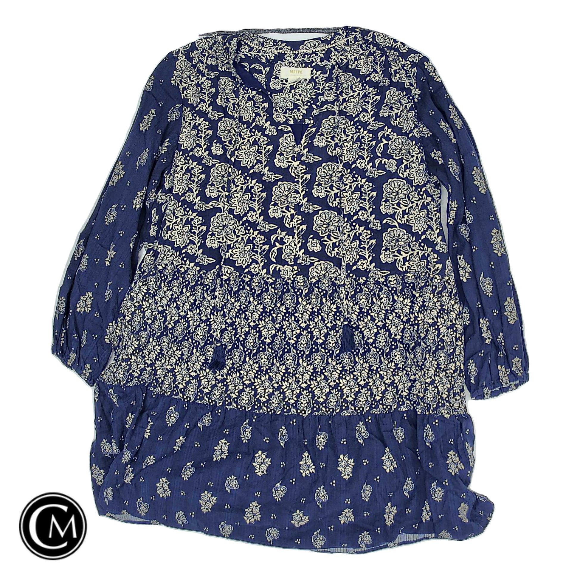 Dress Casual Short By Maeve In Blue, Size: M image 1