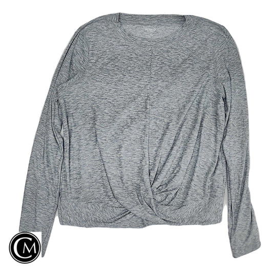 Athletic Top Ls Collar By Old Navy In Grey, Size: Xl image 1