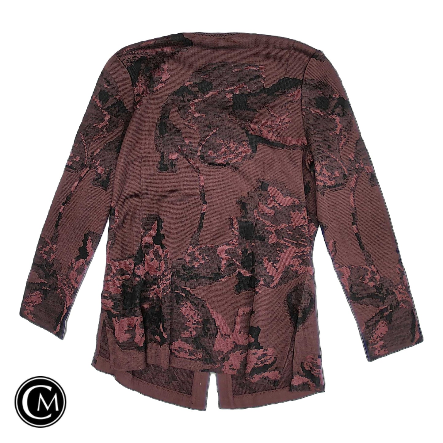 Cardigan By Ming Wang In Maroon, Size: S image 2