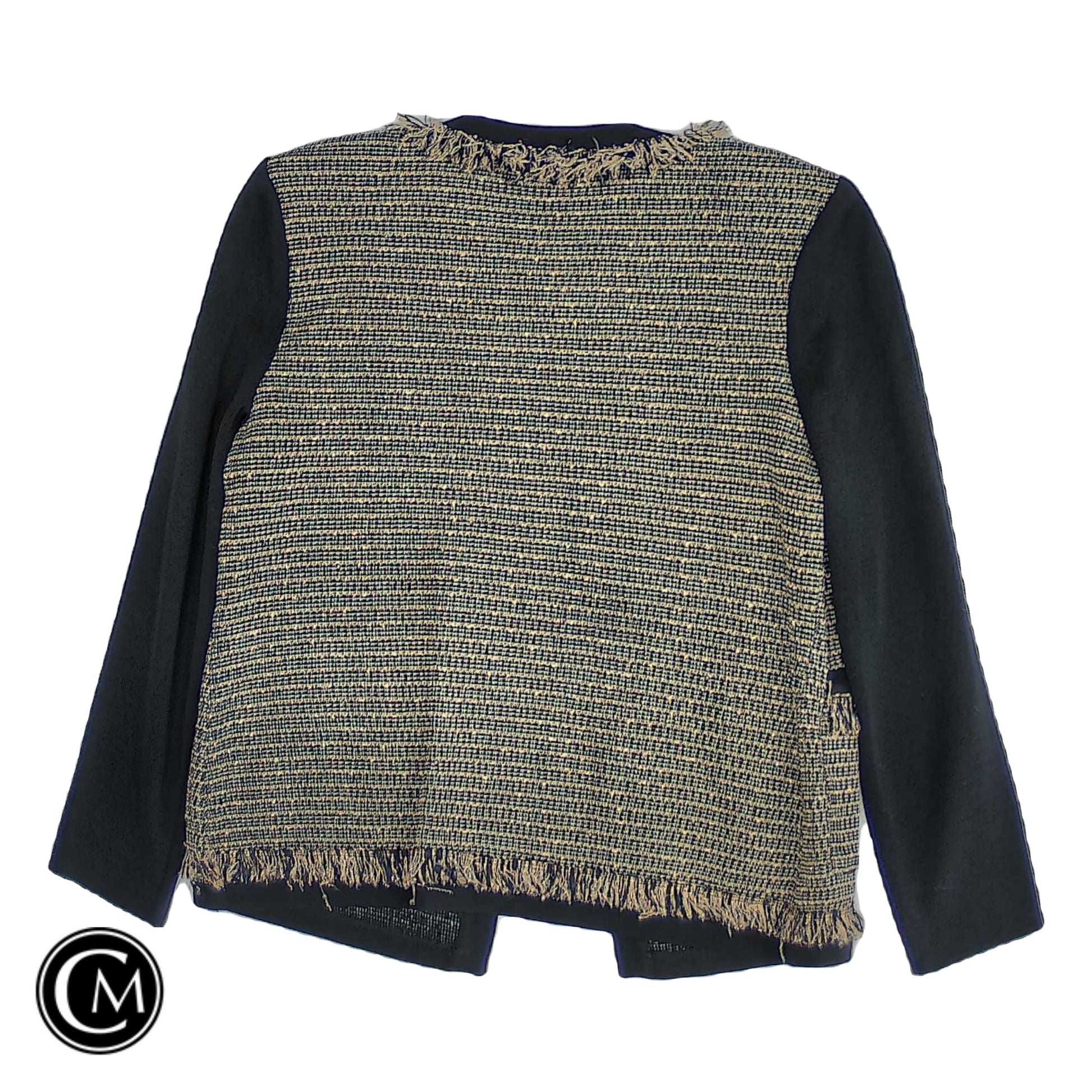 Blazer By Ming Wang In Black & Gold, Size: Xxs image 2