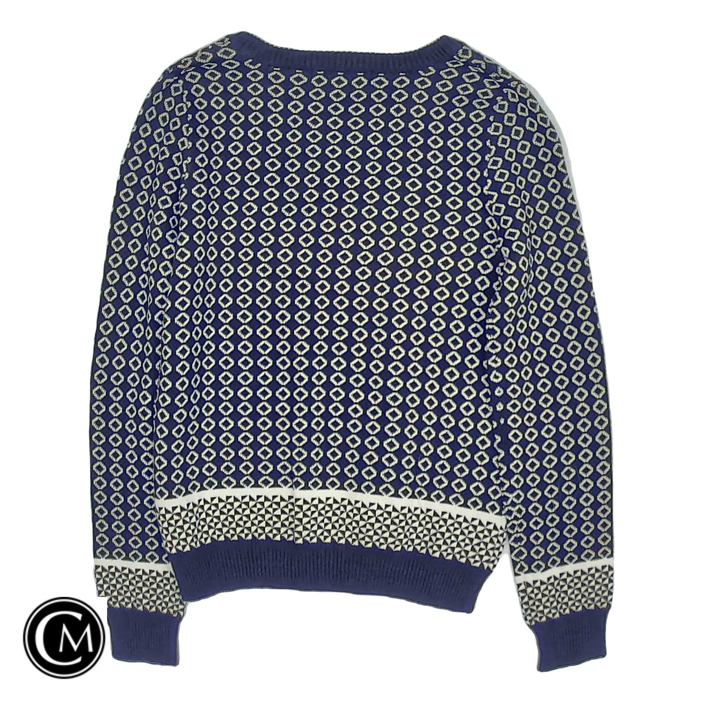 Sweater By Pink Rose In Blue & White, Size: S image 2