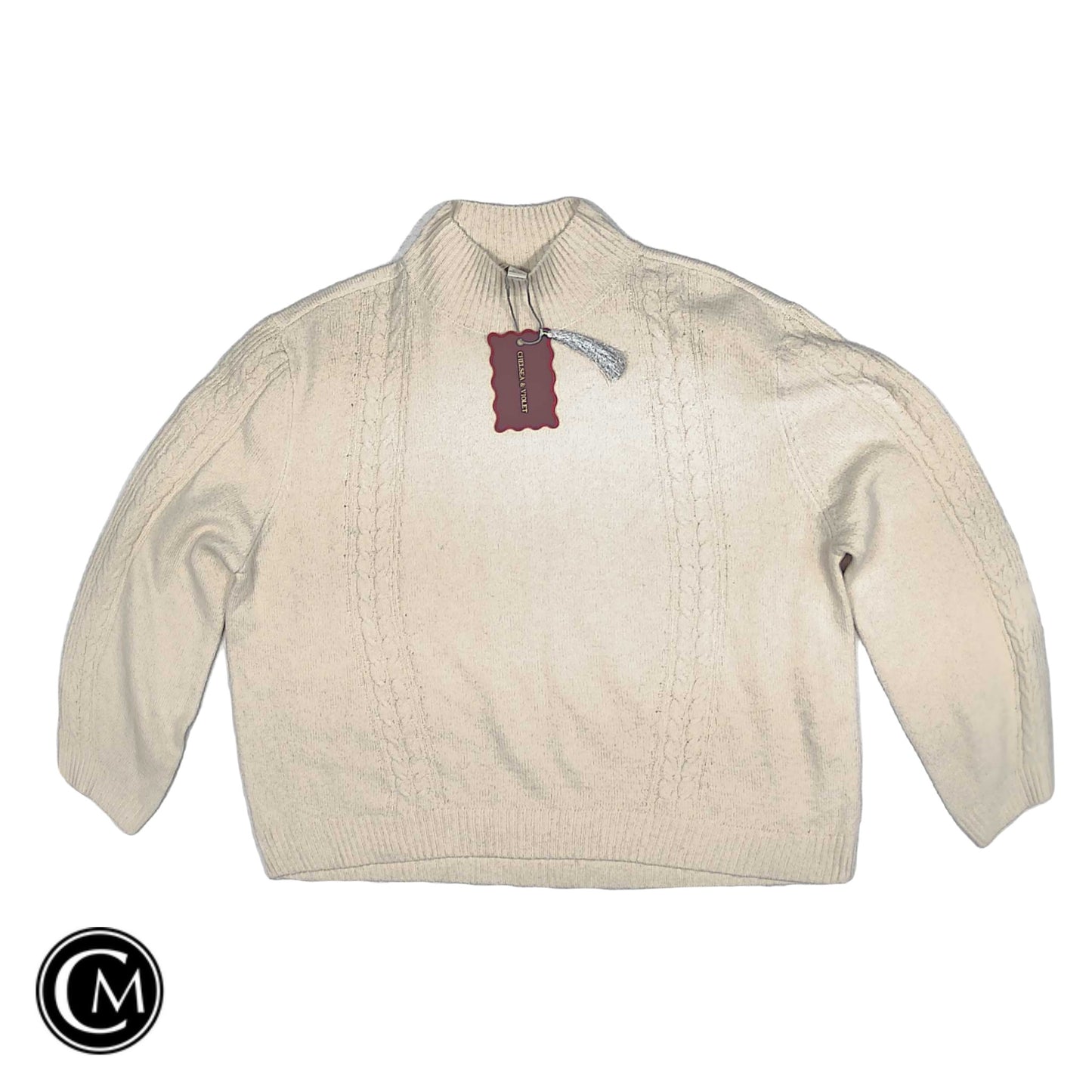 Sweater By Chelsea And Violet In Cream, Size: Xl image 2