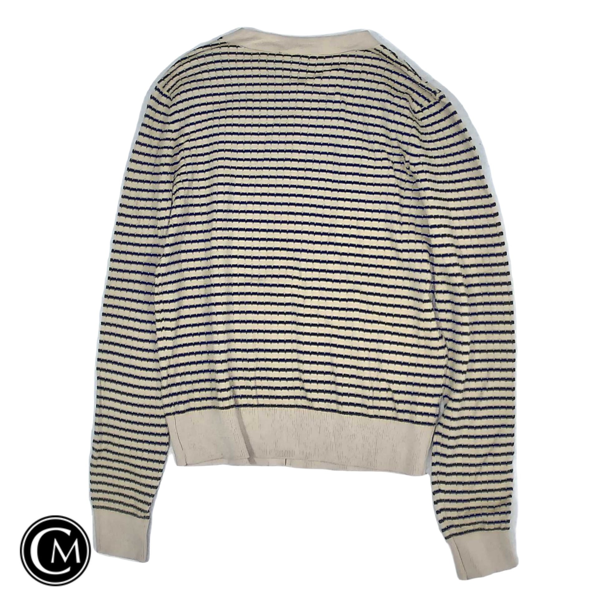 Cardigan By Ann Taylor In Black & Cream, Size: Xs image 2