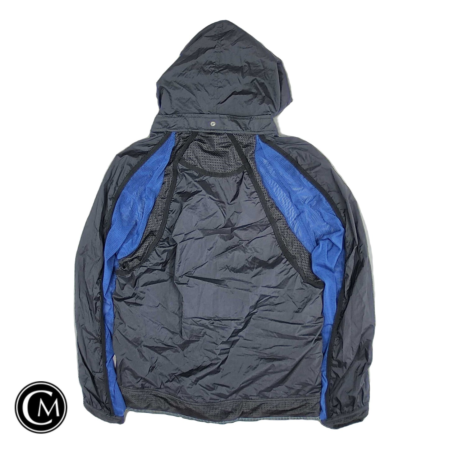 Jacket Windbreaker By Free People In Black & Blue, Size: M image 2
