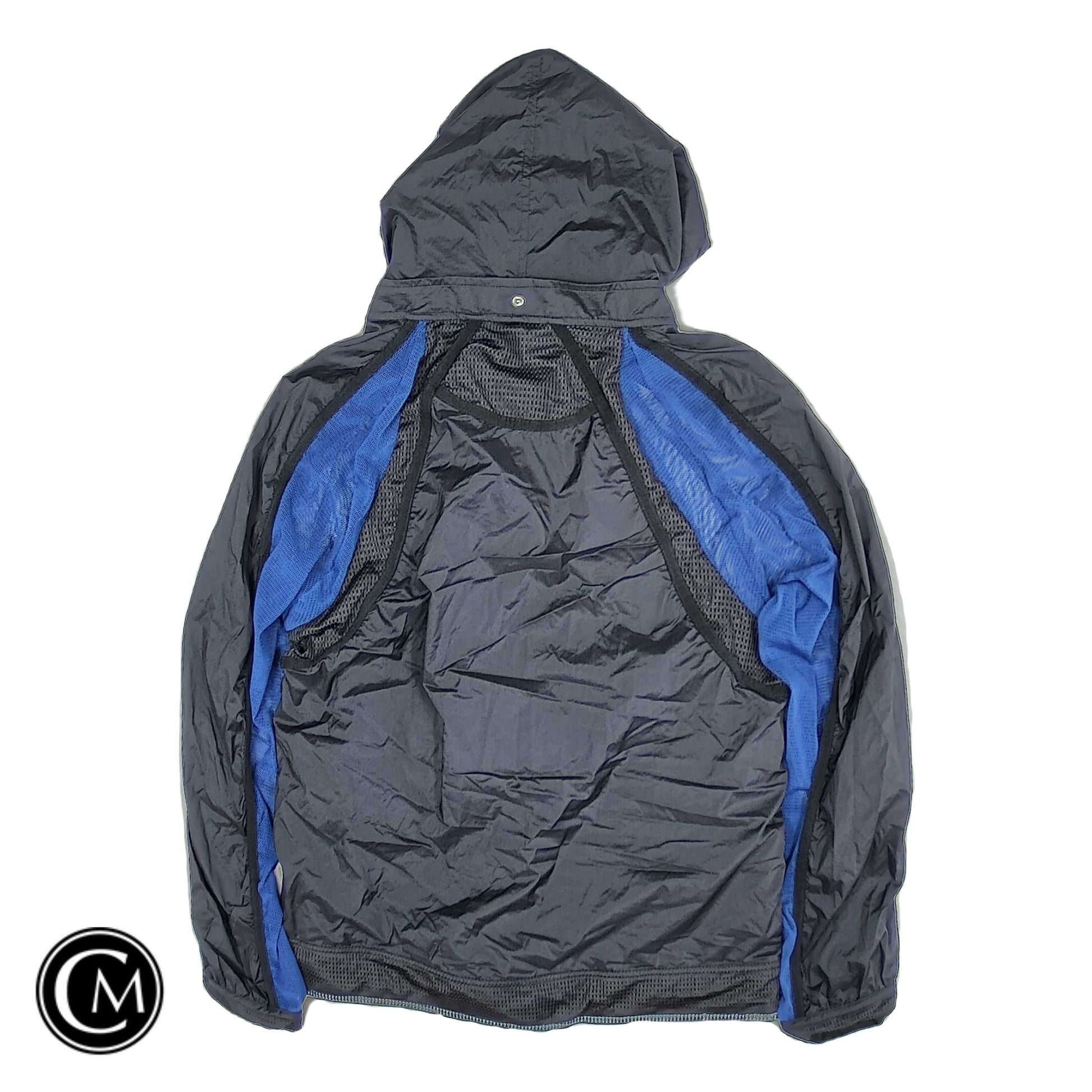 Jacket Windbreaker By Free People In Black & Blue, Size: M image 2