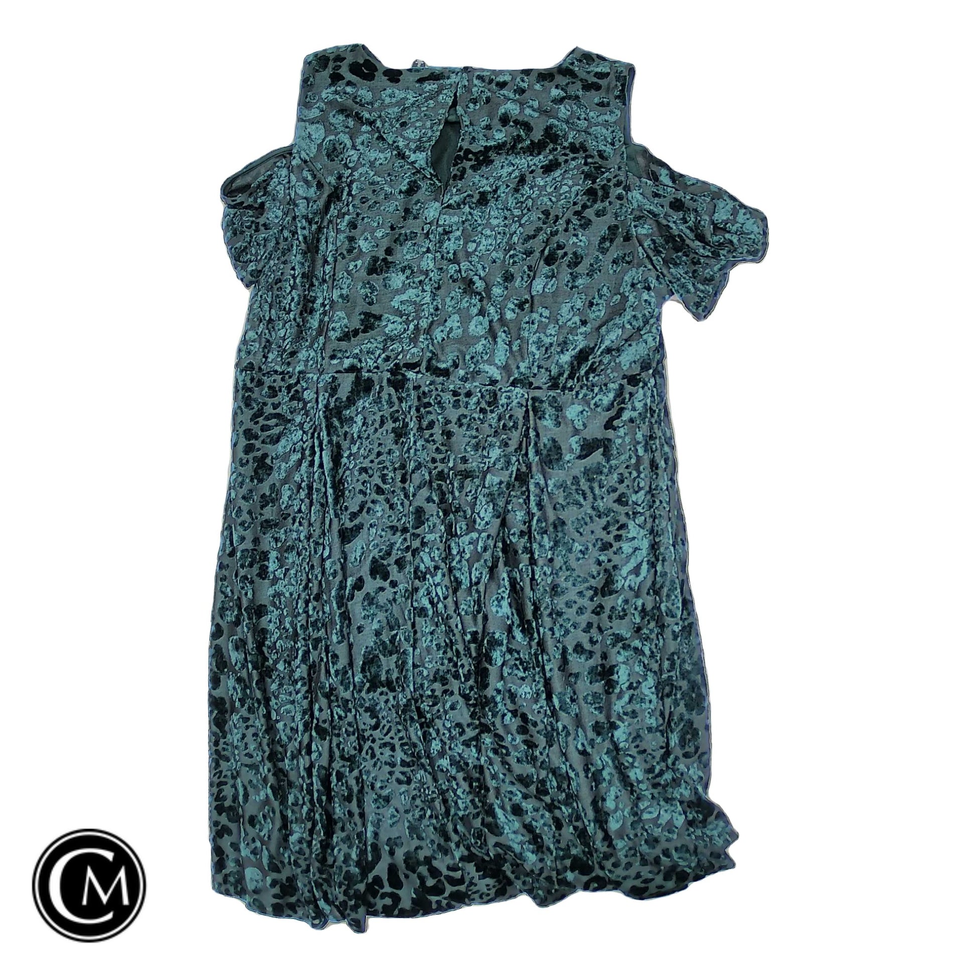 Dress Casual Short By Torrid In Black & Green, Size: 2x image 2
