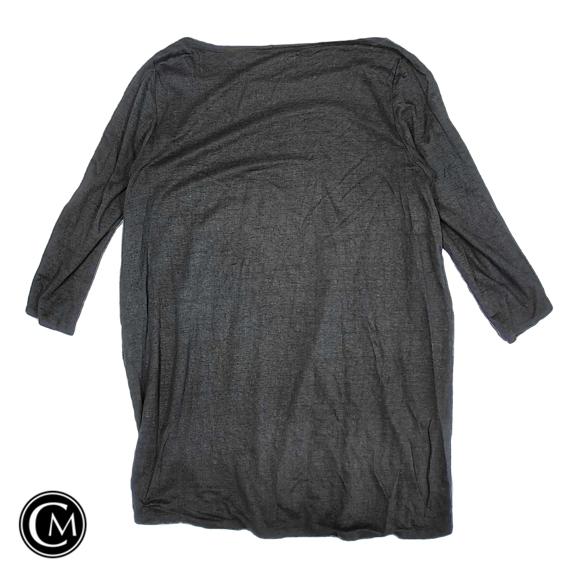 Tunic 3/4 Sleeve By Eileen Fisher In Black, Size: M image 2