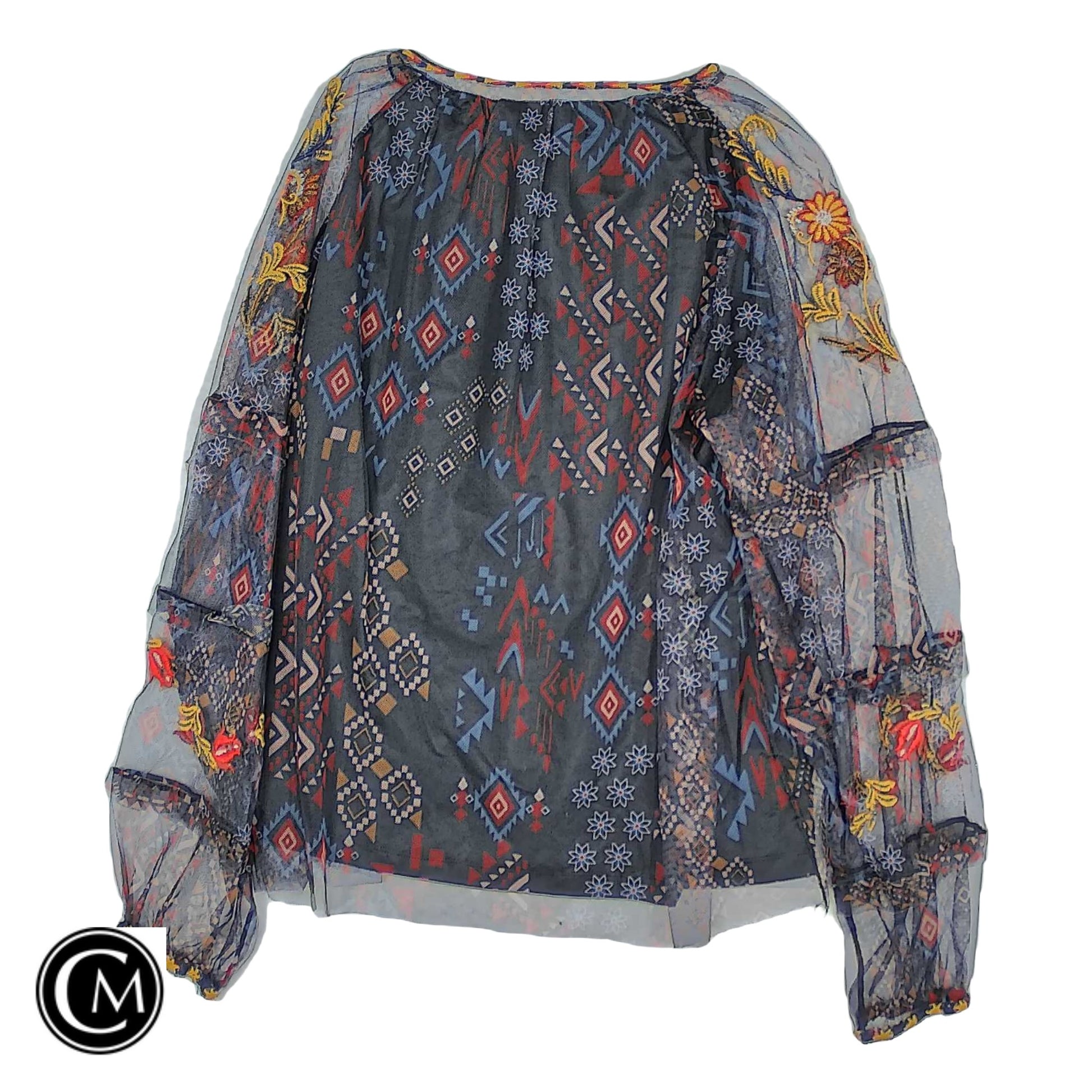 Blouse Ls By Philosophy In Multi, Size: Xl image 2