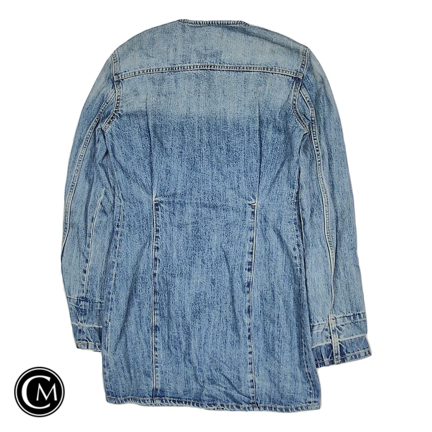 Jacket Denim By Zara In Blue Denim, Size: Xs image 2