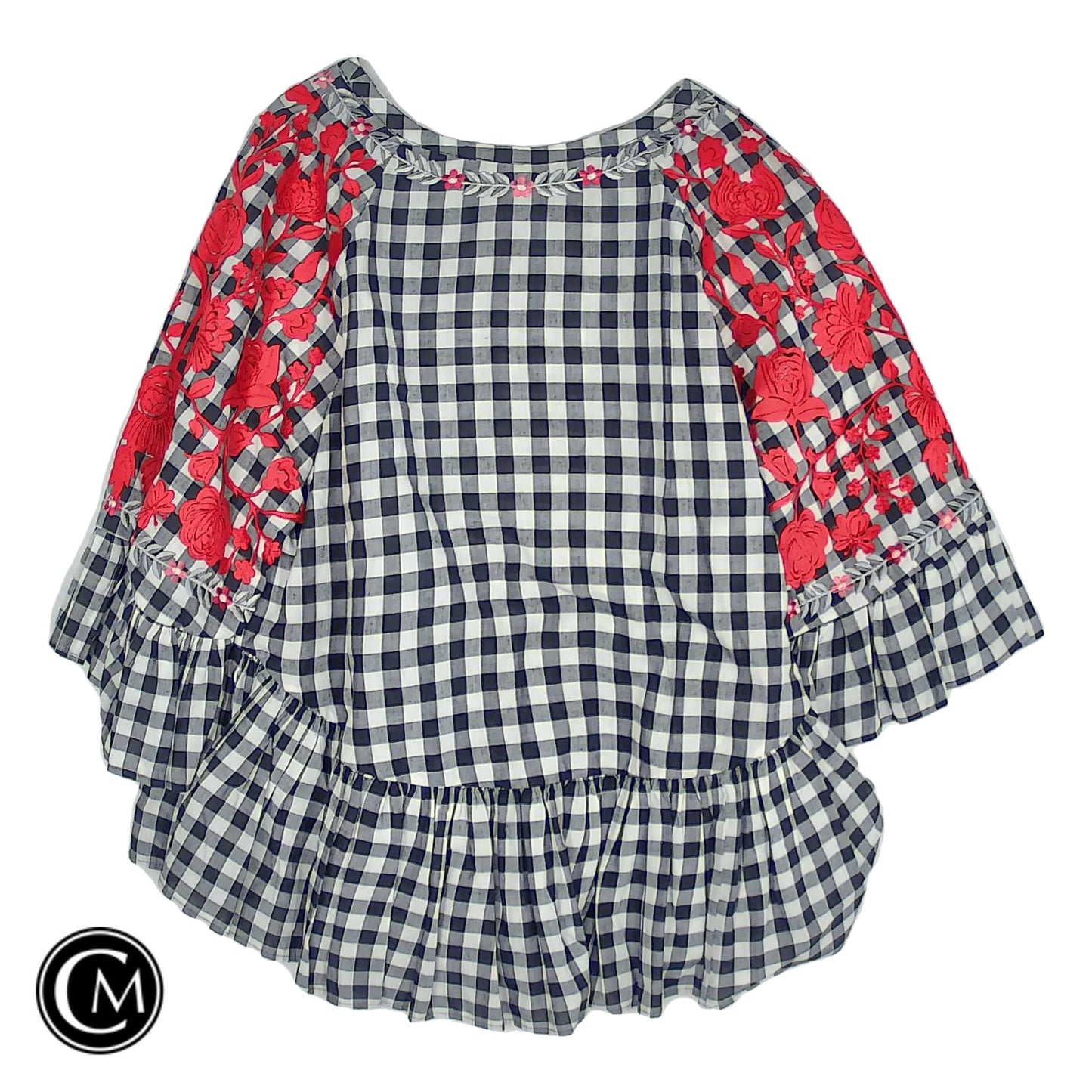 Tunic Ss By Anthropologie In Black & Red, Size: Xl image 2