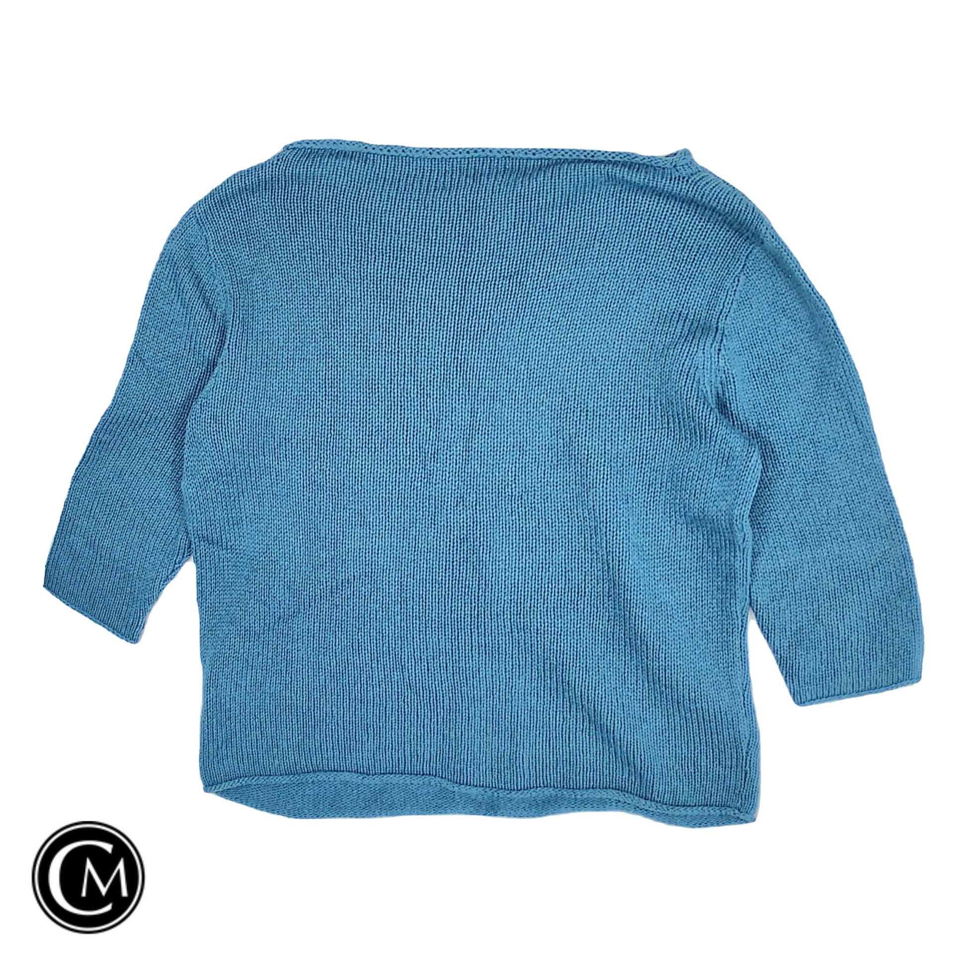 Sweater By Eileen Fisher In Blue, Size: L image 2
