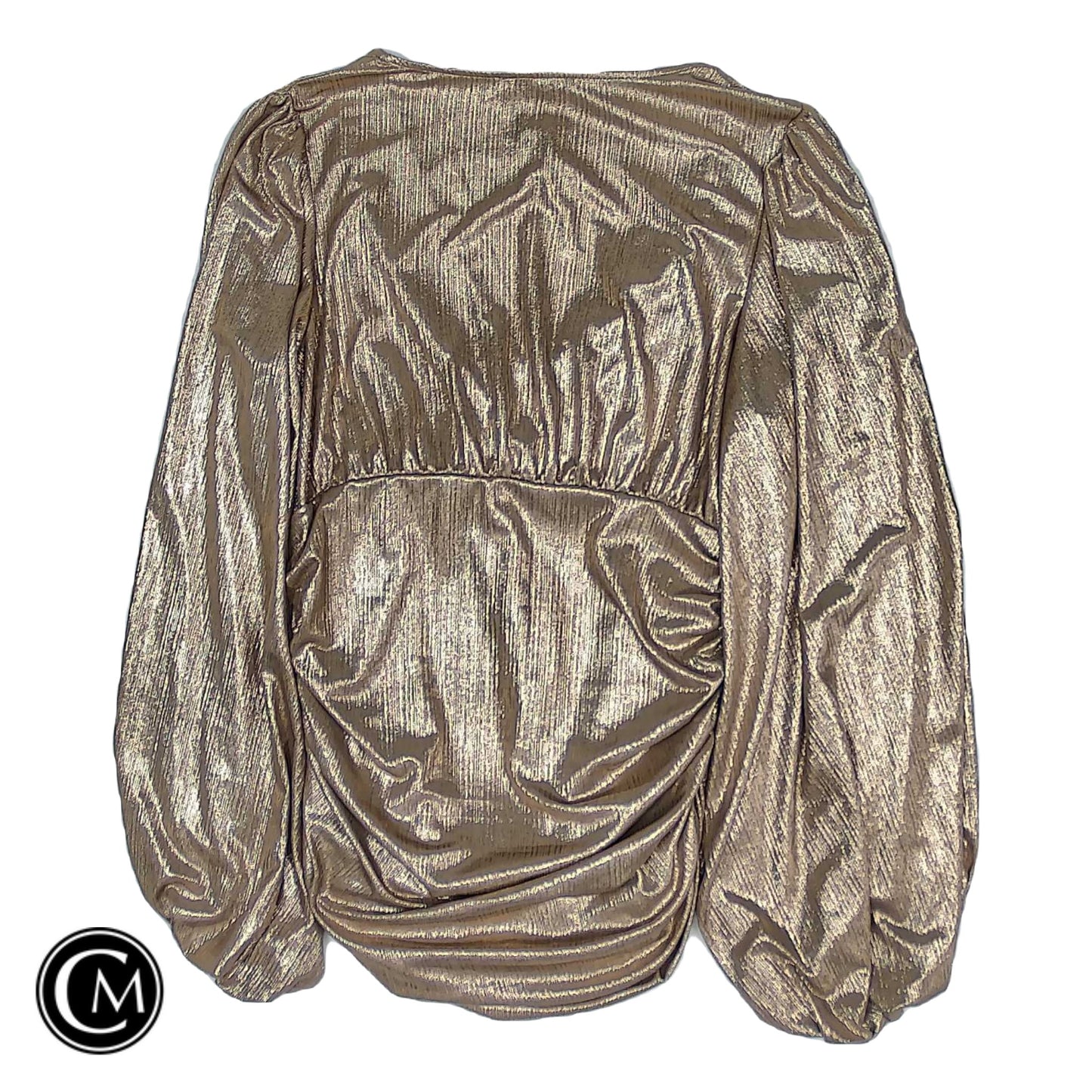 Blouse Ls By Express In Rose Gold, Size: M image 2