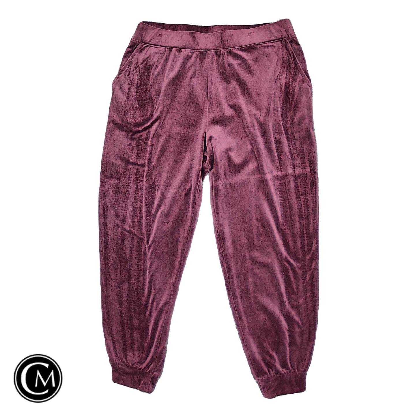 Lounge Set Pants By Cable And Gauge In Maroon, Size: L image 3