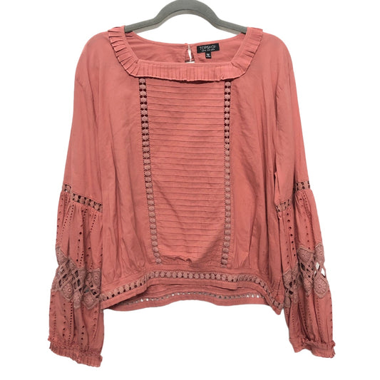 Blouse Long Sleeve By Top Shop  Size: 10